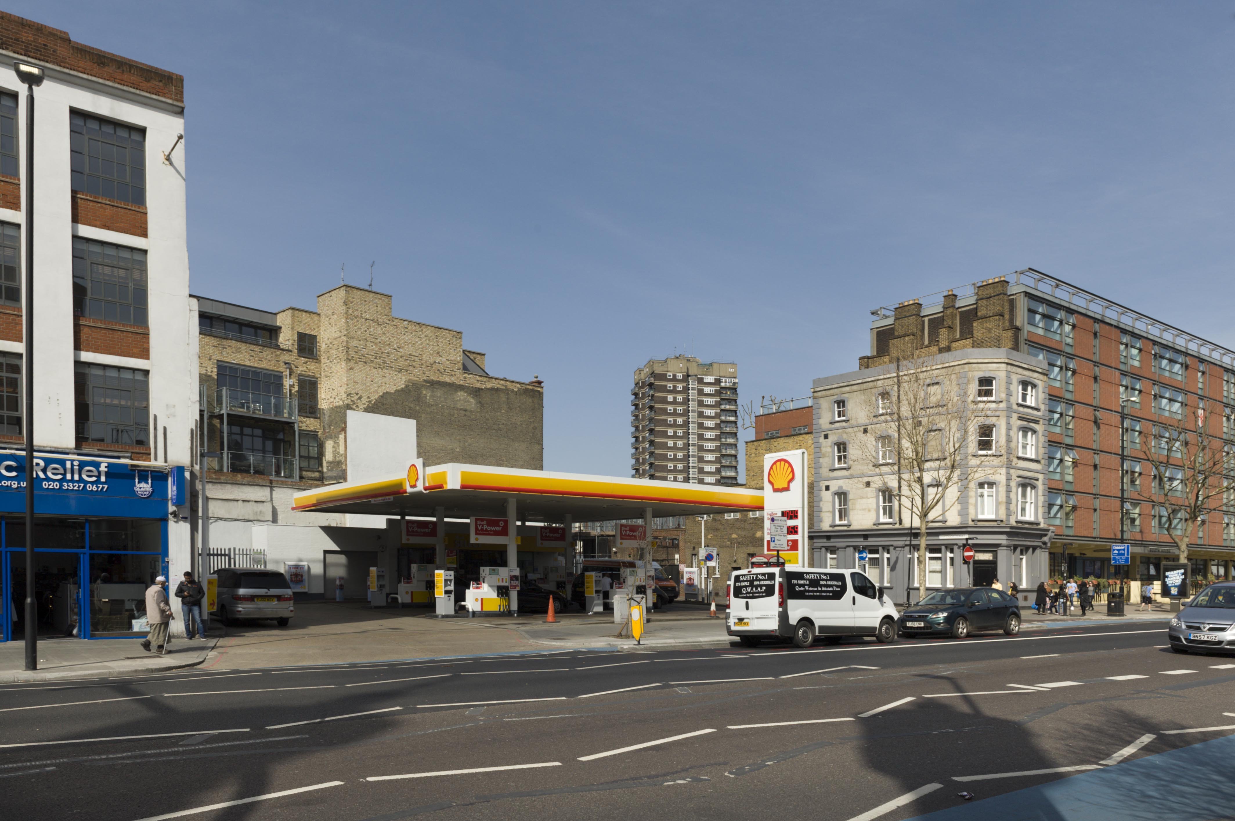 Survey of London Shell Petrol Station, 139149 Whitechapel Road